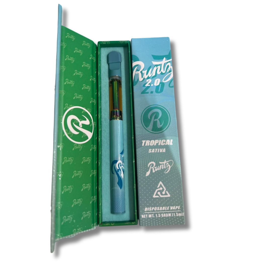 RUNTZ - 1.5g Delta 8 Disposable Vape Pens (1500 mg) CannaBombz RUNTZ - 1.5g Delta 8 Disposable Vape Pens (1500 mg) CannaBombz